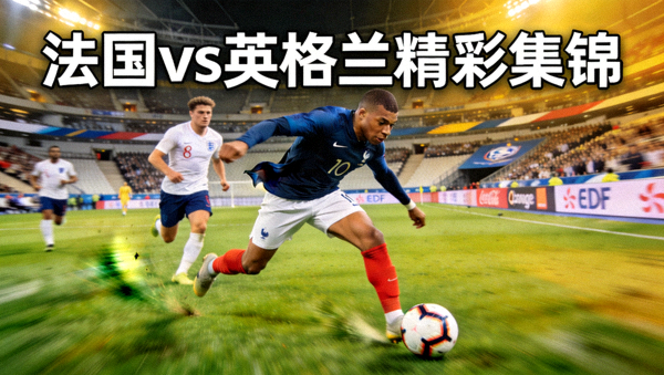 法国对阵英格兰精彩集锦，姆巴佩突破防线